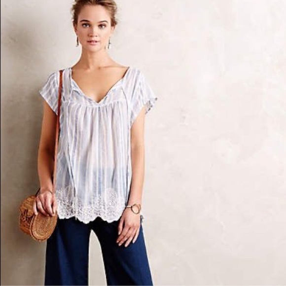 Anthropologie Vanessa Virginia Small Top sezane - Picture 3 of 9